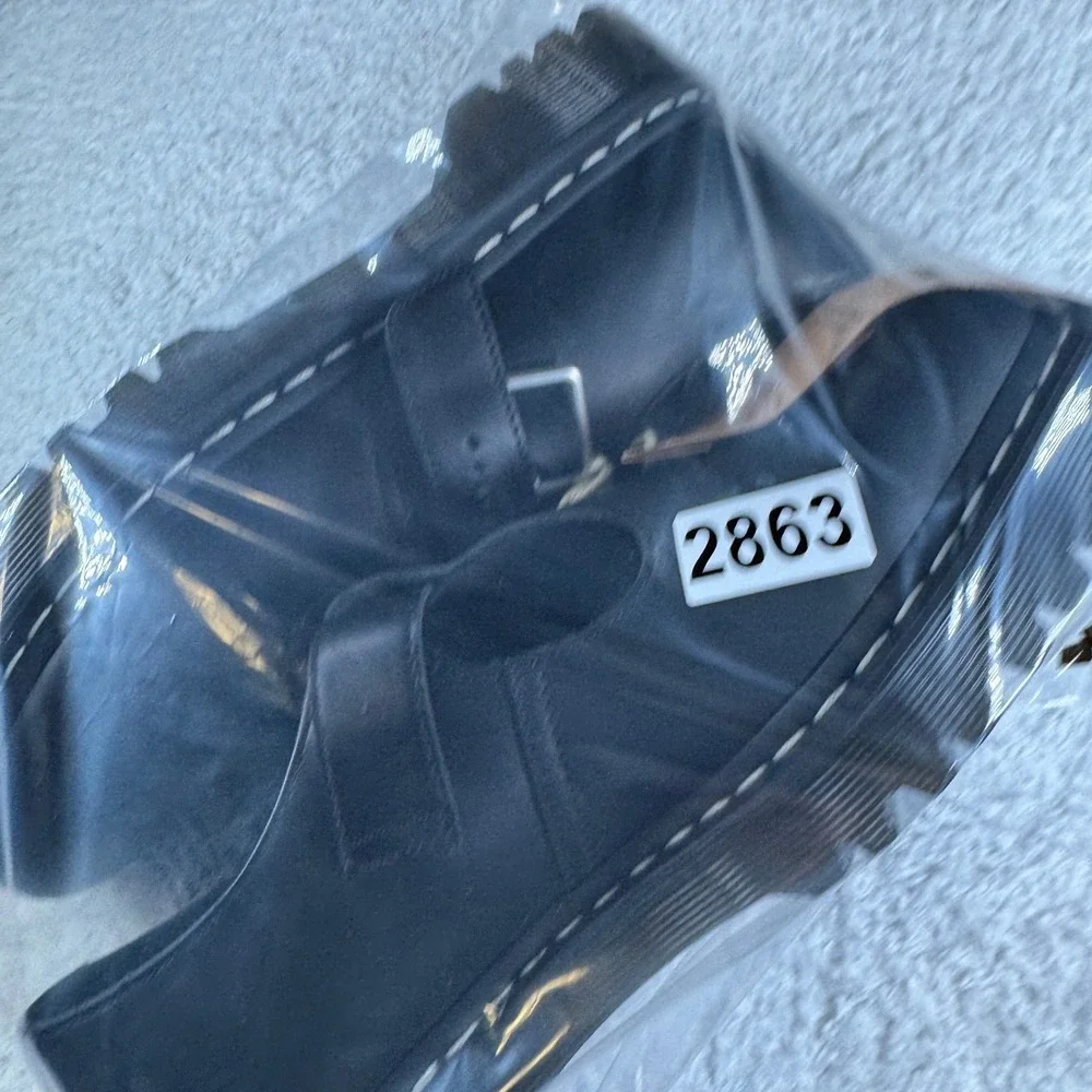 Dr. Martens Polley Bex WS Men 11 Black New Platform Mary Jane Shoes NEW NWT
